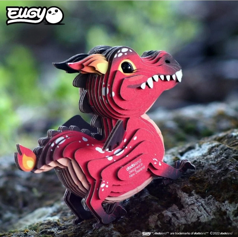 Rompecabezas Eugy RED DRAGON 3D 24 piezas juguete educativo para niños 6+ años SafariLtd Foto 3 de 4