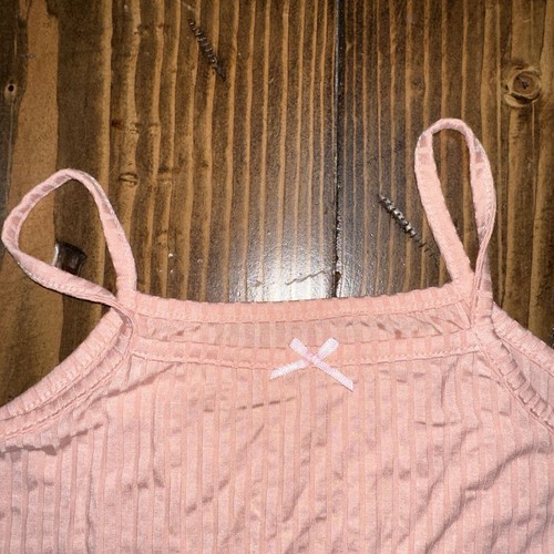 Unbranded Womens Small Ribbed Tank Top With Bow Accent - Pink - Picture 4 of 6