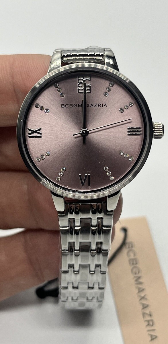 BCBG Maxazria Silver Tone Bracelet Watch BAWLG0001304 32MM  display picture 3