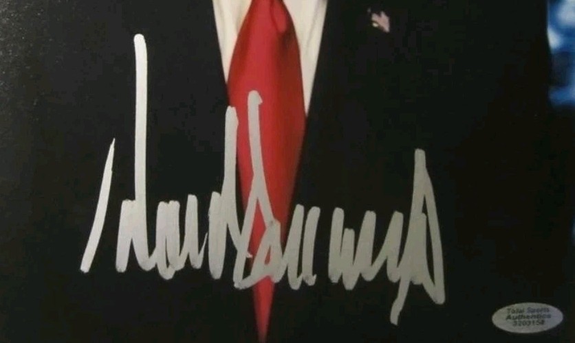 USA PRESIDENT DONALD TRUMP Hand Signed 8x10 MAGA Photo Pic Autographed COA 🇺🇸