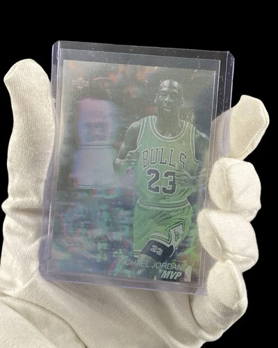 1991 Upper Deck Award Winner Hologram Michael Jordan #AW4 Basketball Card EX/NM