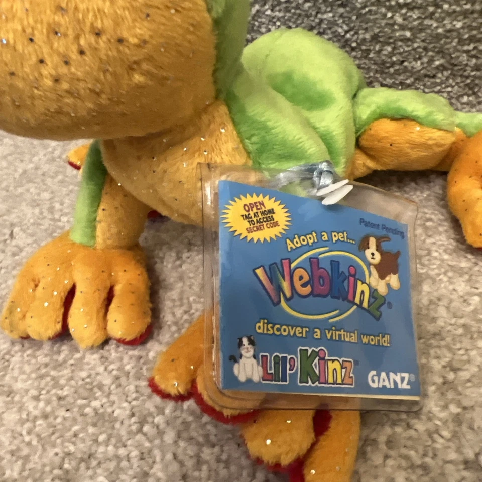 Ganz Webkinz Lil' Kinz Plush Tree Frog Stuffed Animal Toy Sealed Code - Image 2 of 4