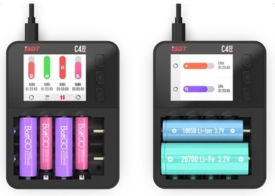iSDT C4 EVO Batterie Ladegerät 3A für viele gängige Einzelzellen - C4EVO