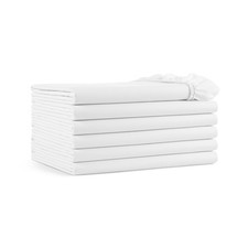 Arkwright Bulk Twin Fitted Bed Sheets - Pack of 6, 100 Cotton Sateen Bottom ...