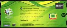 Ticket 2006 Saudi Arabia vs. Ukraine World Cup 2006 #32 29832