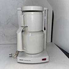 Vintage Krups ThermAroma Plus Coffee Maker  10 Cup White Type 138 Tested Rare