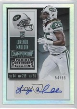 2015 Panini Contenders Rookie Championship Ticket 54/99 Lorenzo Mauldin Auto 1i3