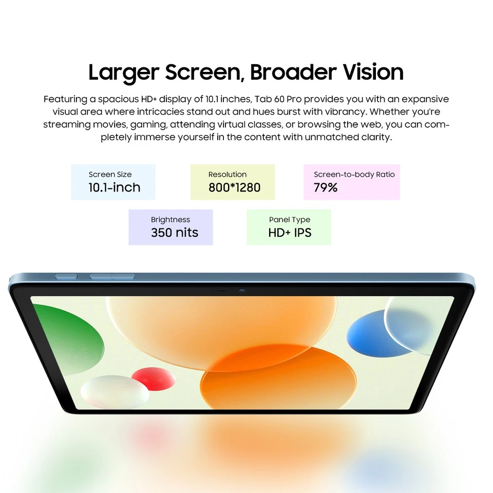 Blackview Tab60 Pro Android 15 Tablet 10.1" 24GB+128GB 4G LTE+5G WiFi Octa Core - Image 3 of 4