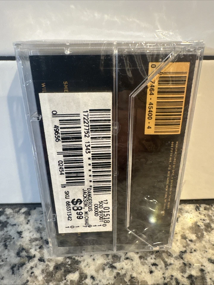 Dangerous by Michael Jackson BRAND NEW Sealed Cassette Tape, Black Or White - Image 2 of 4