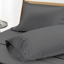 100 Egyptian Cotton Pillow Cases - 1000 Thread Count Pillow Cases Queen/Standar