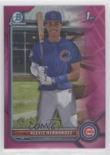 2022 Bowman Chrome Prospects Fuchsia Pink Vapor Refractor Alexis Hernandez 0c6