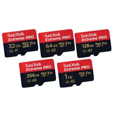SanDisk MicroSD 32GB 64GB 128GB 256GB 1TB MemoryCard ExtremePro WITH ADAP By Lot