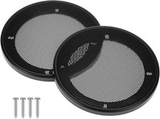 QWORK 4" Speaker Grill Covers, 2 Pack Car Speaker Subwoofer Guard Protector with