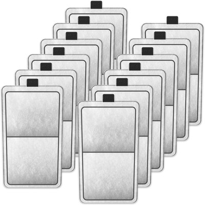 12-Pack Filter Cartridge Replacement for Top Fin PF-S Silenstream PF10 Power Fil