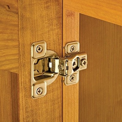  Excen-Three Hinges, 106 Degree Opening, 1/2'' Overlay 