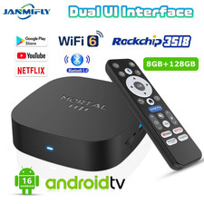 2025 T1+ 8K HD TV Box Android 16.0 Quad Core 8GB RAM 128GB ROM Media Player