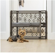 MYPET Paws Portable Pet Gate: 26-40" Wide Expandable, Made in USA, Gray