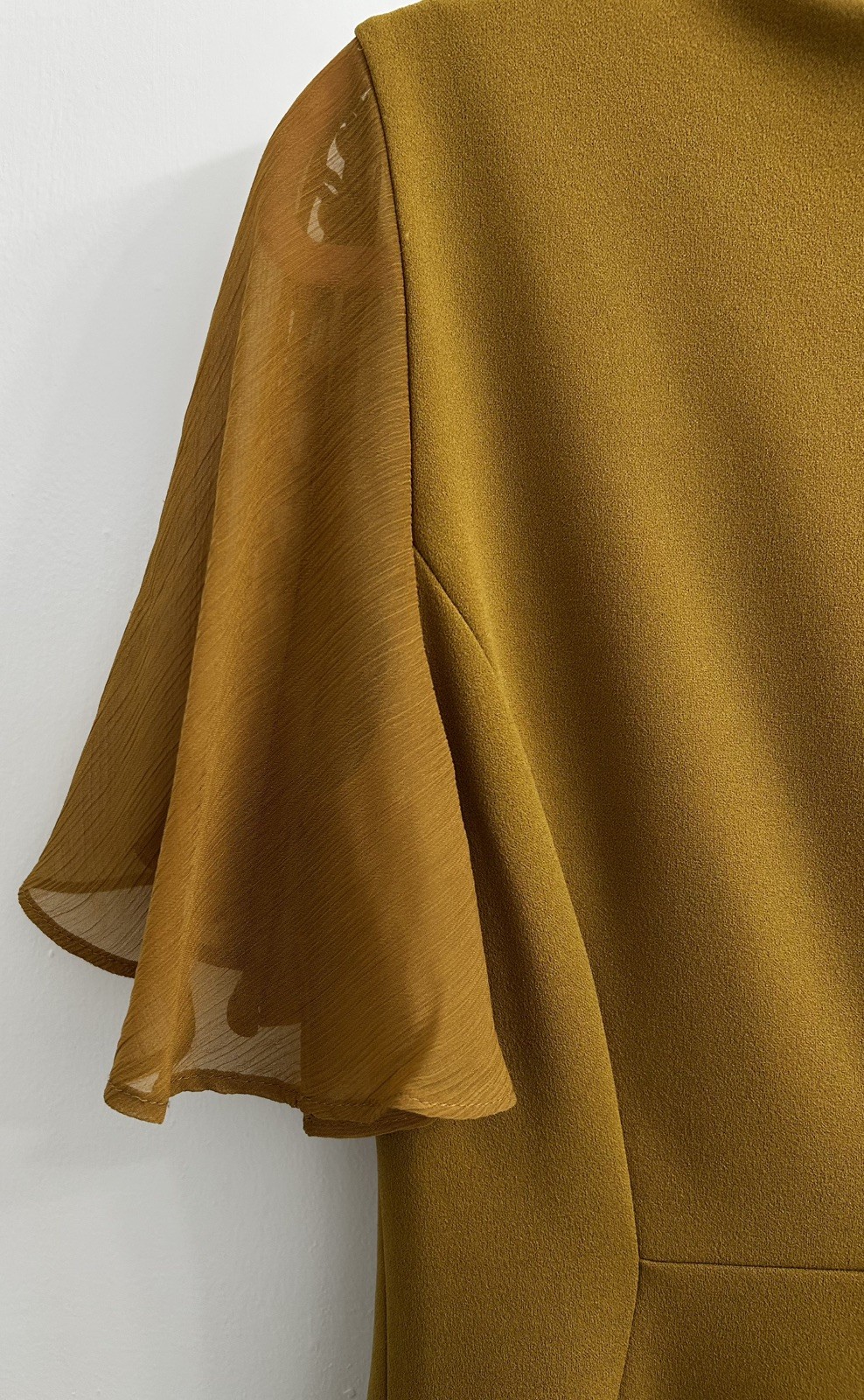 Calvin Klein Solid Green Butterfly Flutter Sleeve… - image 8