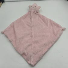 Angel Dear Pink Star Baby Security Blanket Plush Knotted Lovey