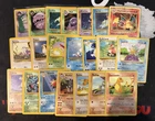 Pokemon Vintage 21 card lot 7 holos, 1st edition… Mewtwo, Charizard, Scyther