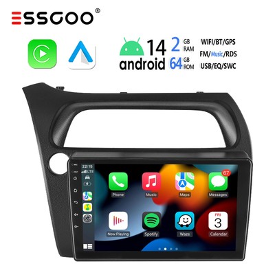 Für Honda Civic VIII Hatchback 2006-2011 Android14 Autoradio GPS WIFI FM RDS 9''