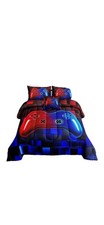 5 Pieces Bed in A Bag Gamer Bedding Set for Boys Kids Gaming Comforters Set Twin