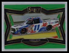 2025 Panini Select Racing #157 Corey Heim #4/5 SSP PIT ROAD Green Prizm Toyota