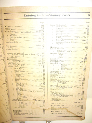 Vintage Stanley Catalog No. 34, April 1939 Edition - Picture 6 of 11