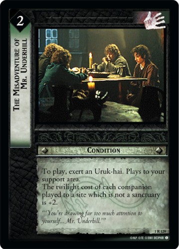 The Misadventure of Mr. Underhill - Foil Mint/Near Mint LOTR: Fellowship of the