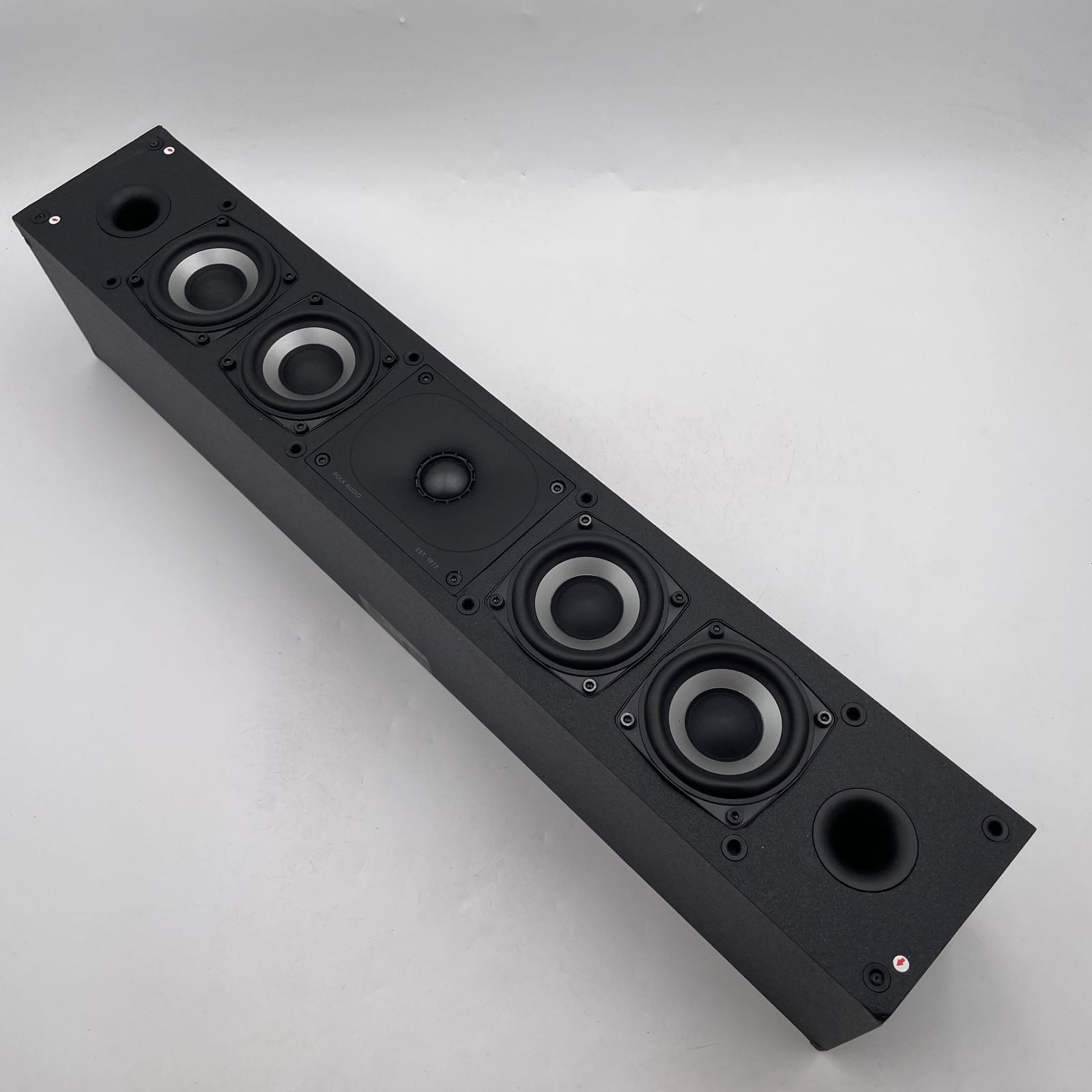 Polk Monitor XT35 Slim Center Channel Speaker Midnight Black - READ