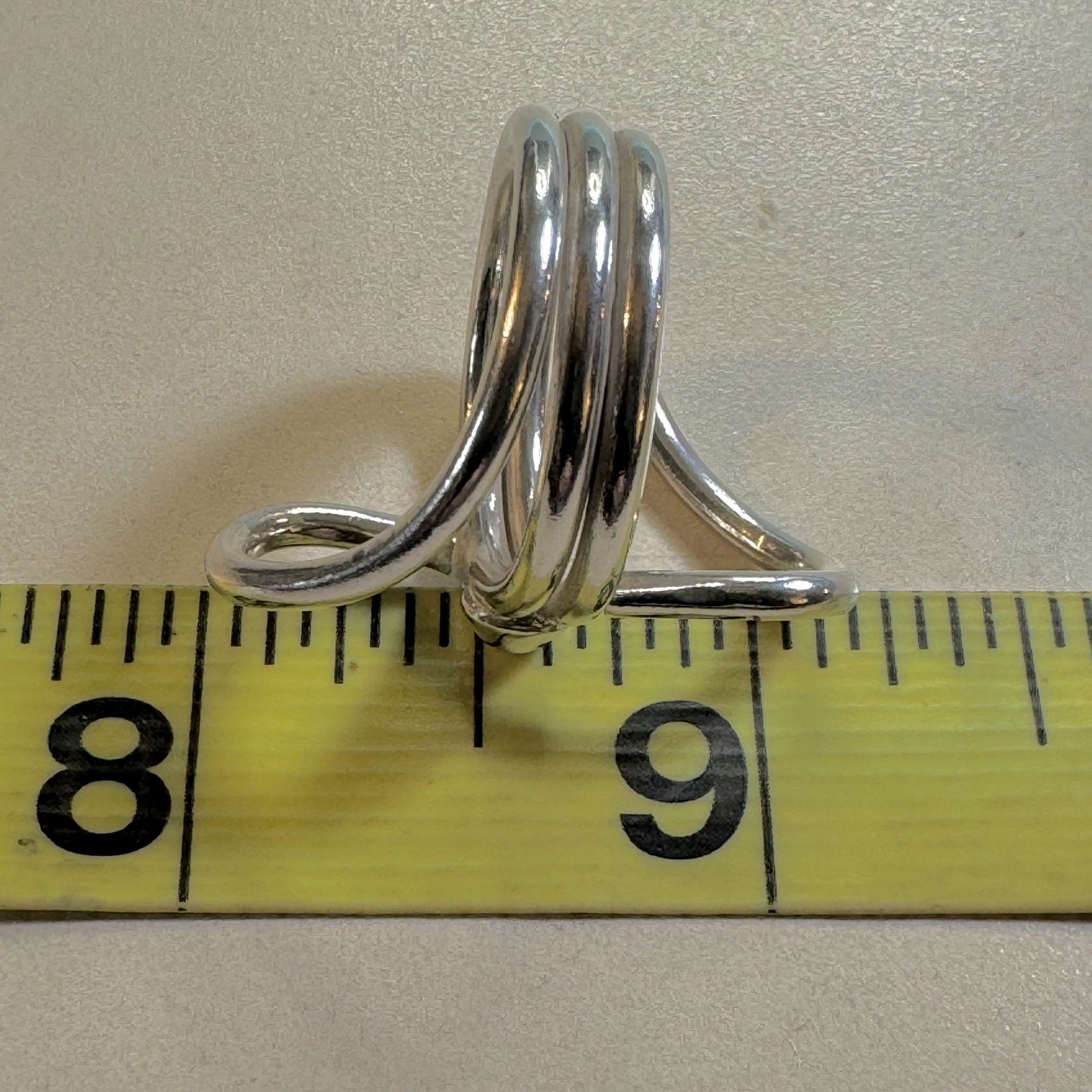 VTG Solid Sterling Silver 925 Openwork Abstract F… - image 7