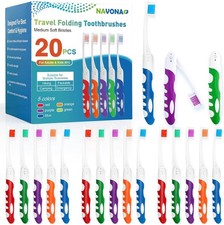 20 PCS Travel Toothbrush Set Travel Size Toothbrush Folding Mini Toothbrushes