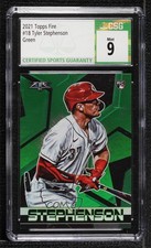 2021 Topps Fire Green 106/199 Tyler Stephenson #18 CSG 9 Mint 14sd