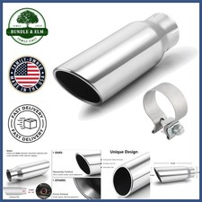 Stainless Steel Exhaust Tip With Rolled Edge 3 Inlet For Easy Installation Stainless Steel Exhaust Tip With Rolled Edge 3 Inlet For Easy Installation