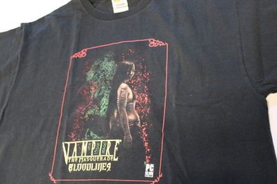 Rare Vintage Vampire The Masquerade Bloodlines Promo T Shirt 1997 FOTL XL