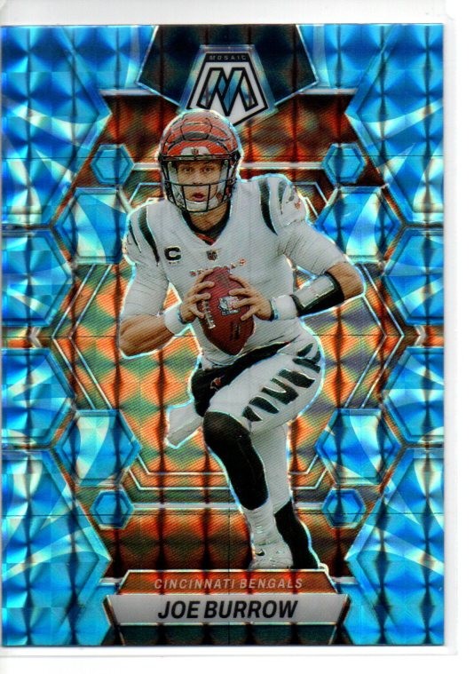 2023 Panini Mosaic - Joe Burrow #40 Reactive Blue Mosaic Prizm Bengals