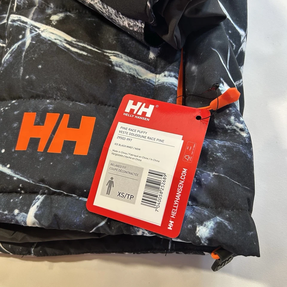 *RARE* NWT Helly Hansen Pine Race Puffy Ski Jacket RECCO Mammoth Team Ice Black - Image 3 of 4