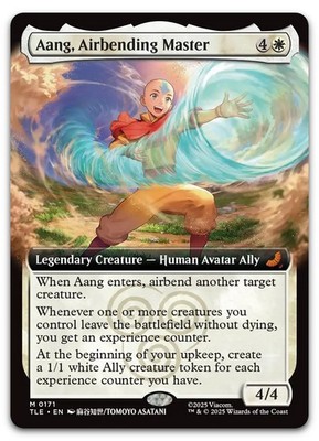 Aang, Airbending Master (Extended Art) NM Avatar: The Last Airbender: Eternal-Le