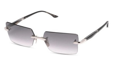 DITA Eymori DTS462-A-03 Rimless Sunglasses Silver Ink Swirl Gradient Lens Japan