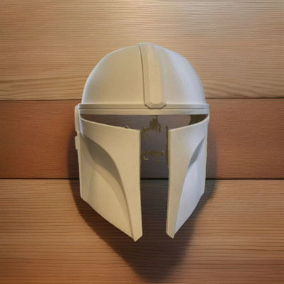 Star Wars The Mandalorian 3D Printed Helmet For Cosplay - White