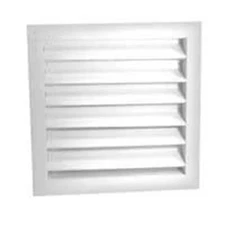 Ll Building Products DA1424W White Aluminum Dual Louvers- 14 x 24 In.
