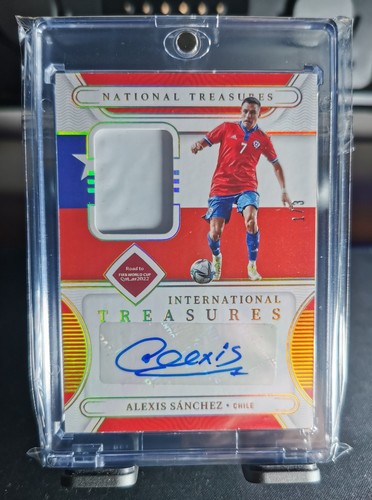 2022 Panini National Treasures Alexis Sanchez Auto Patch 1/3 Chile SSP