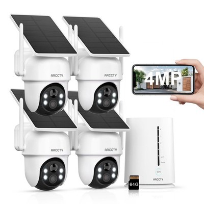ANRAN Security Kabellose Überwachungskamera Solar Kamera 180Tage 4MP IP67 64GB