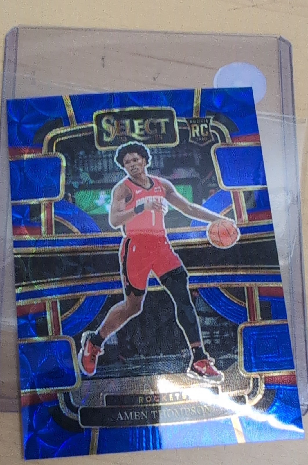 2023-24 Panini Select - Concourse Amen Thompson #96 Blue Scope Prizm /249 (RC)