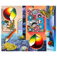 Alexander Astahov- Original Oil on Canvas "Retro Space Carnival"