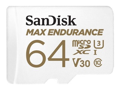 SanDisk Max Endurance microSDXC UHS-I U3 Speicherkarte + Adapter 64GB, langlebig