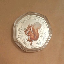 Peter Rabbit Squirrel Nutkin Solomon Islands 2023 50 Cents Coin