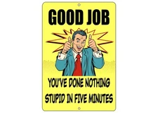 Rogue River Tactical Funny Sarcastic Metal Tin Sign Wall Decor Man Cave Bar G...