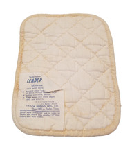 Leader Brand Doll Bed Mattress Pad Taylor Bedding Co. White Quilted 3920