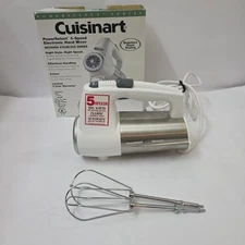 Cuisinart Hand Mixer Power Select 5-Speed Lightweight Handheld Kitchen Read
